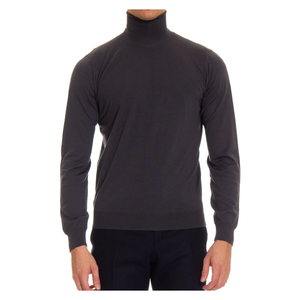 Drumohr Men's Gray Turtleneck - Turtlenecks - 2XL - Knitwear