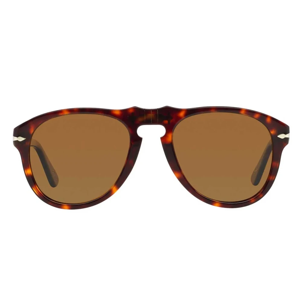 Persol Unisex Brown Classic Polarized Sunglasses With Iconic Design