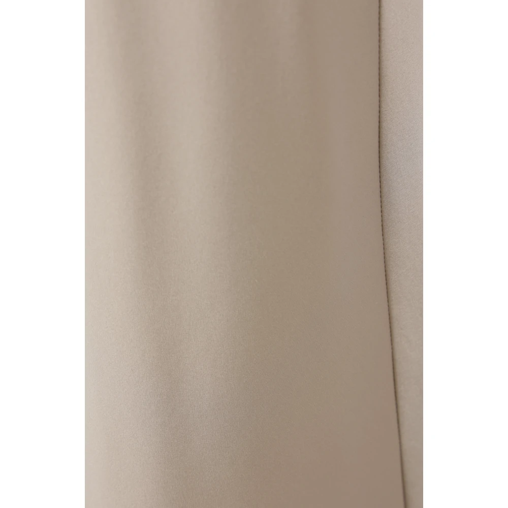 Max Mara Beige Zijden Midi Rok Beige Dames