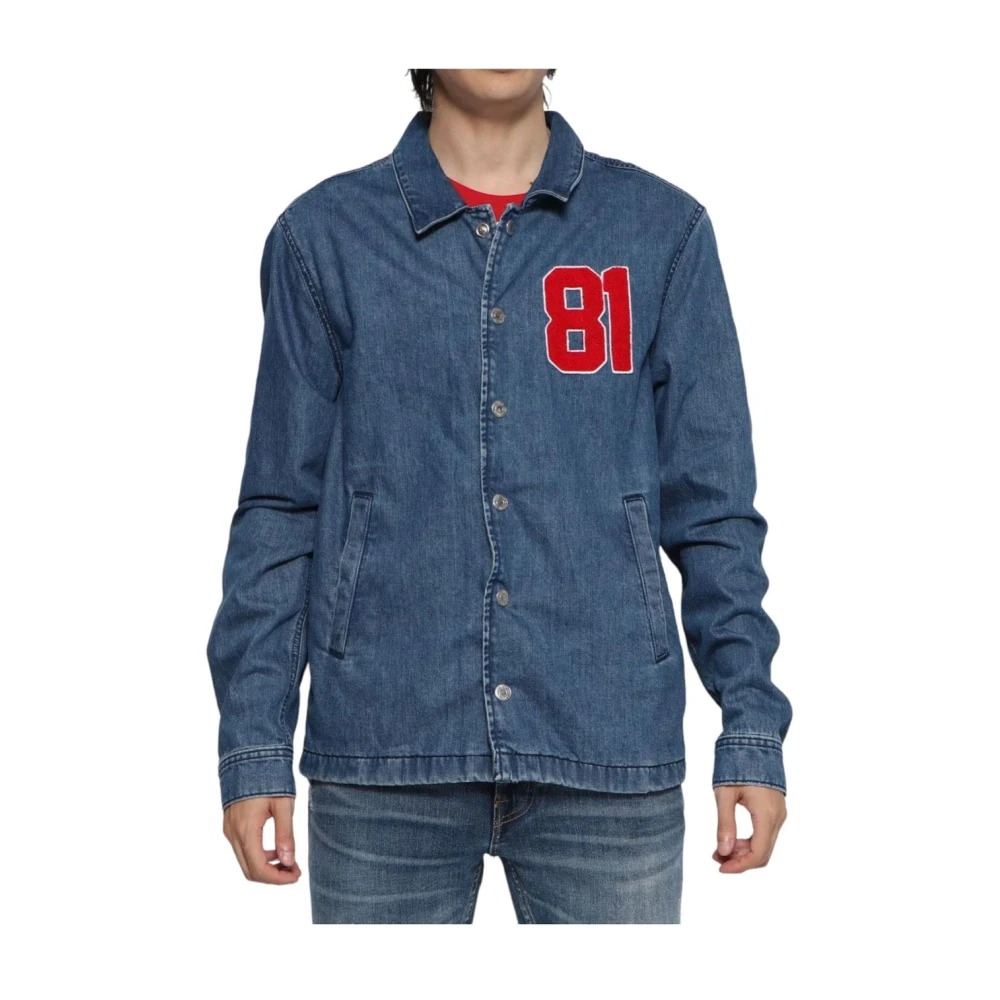 Guess Denim Overhemden Klassieke Collectie Blue Heren