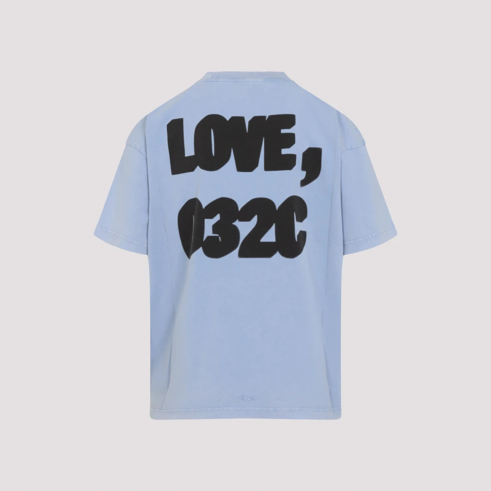 032c Blauw T-shirt voor mannen Blue Heren