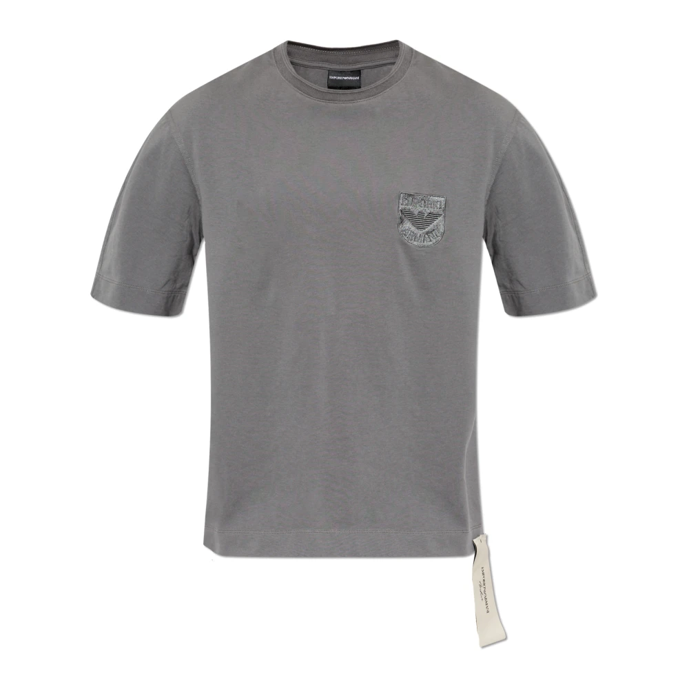 Emporio Armani Hombre Gris Camisetas, Talla: L