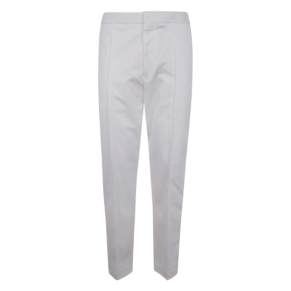 Ermenegildo Zegna Linnen Zijden Broek White Heren