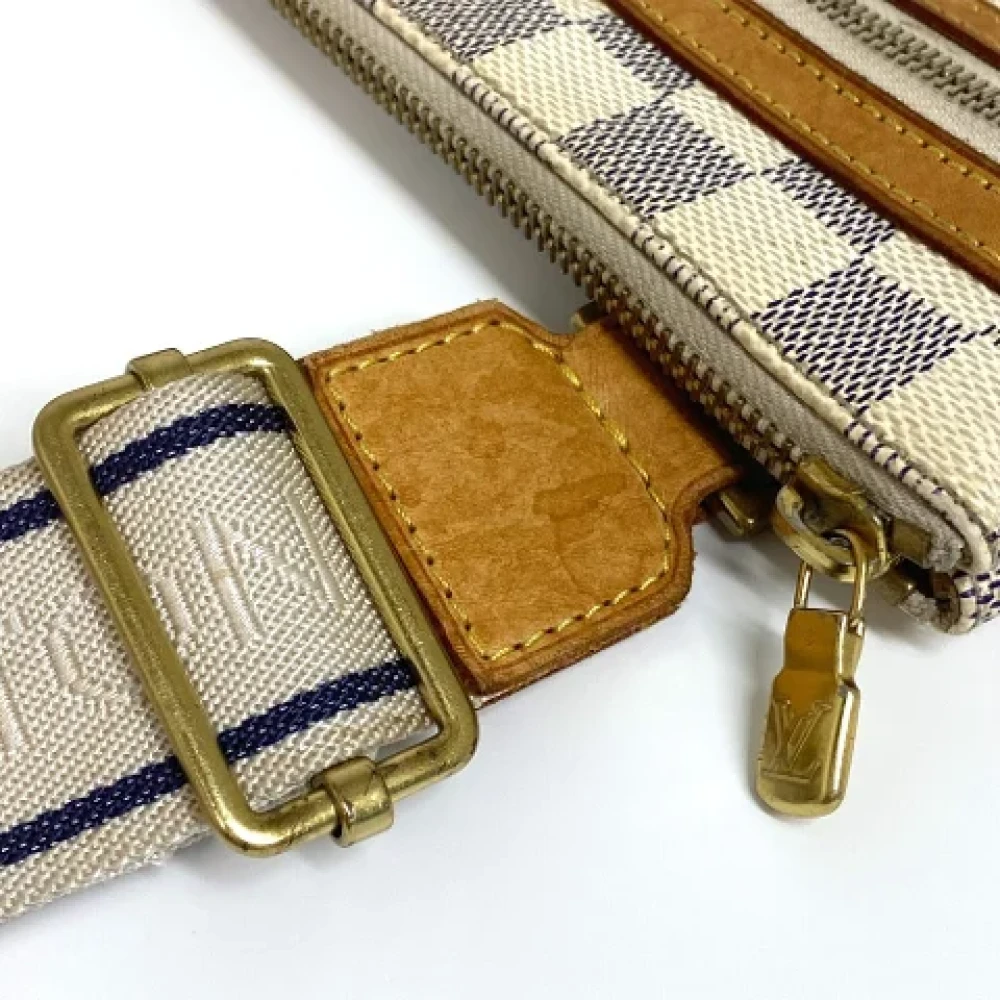 Louis Vuitton Vintage Pre-owned Cotton louis-vuitton-bags White Dames