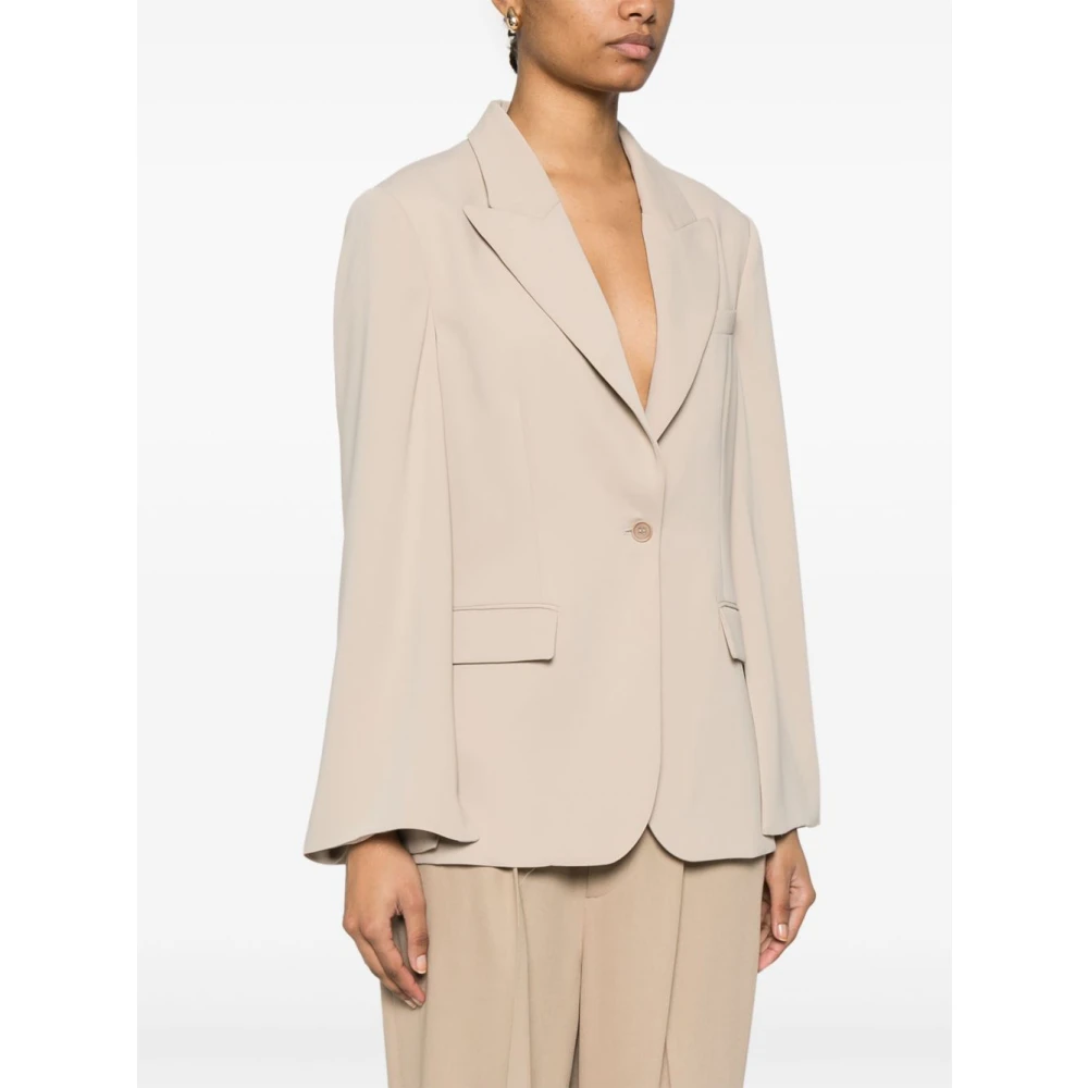 P.a.r.o.s.h. Beige Knoopjas met Zakken Beige Dames
