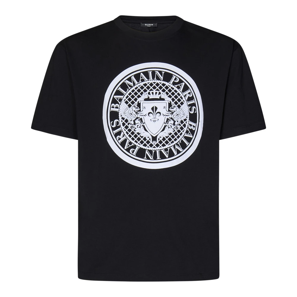 Balmain - Tops > T-Shirts - Black - Balmain - Modalova