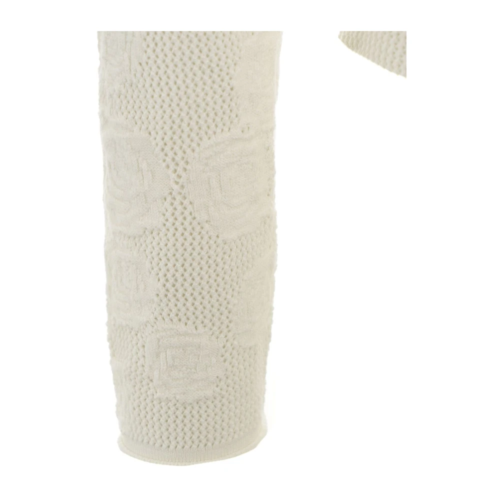 Blugirl Witte Trui met Rozenpatroon White Dames