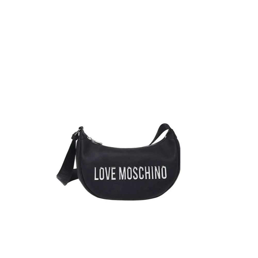 Love Moschino Women's Black Shoulder Bags, One Size, Logo Tote Bag