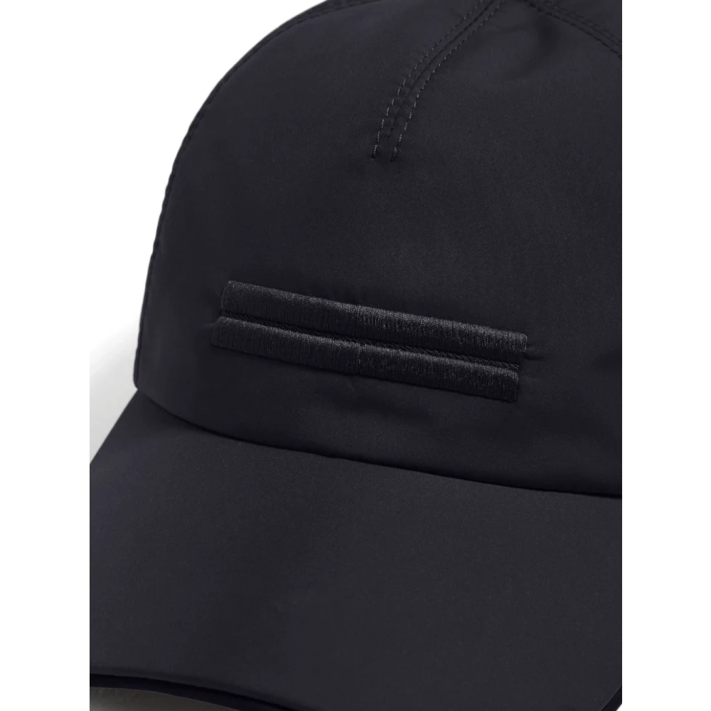Z Zegna Blauwe Baseballpet met leren profiel Blue Heren