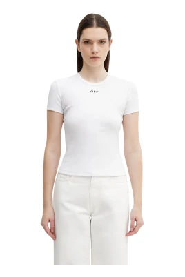 Off Stamp Rib Basic T-Shirt