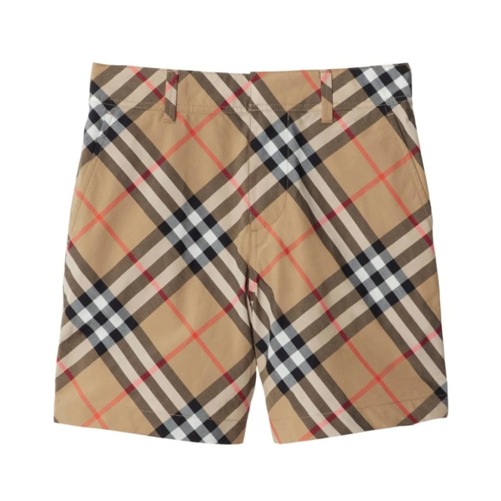 Burberry Beige Shorts för Pojkar Aw24 Beige, Pojke