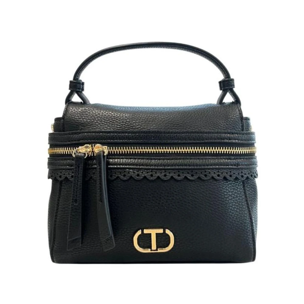 Twinset Black PU Women's Handbag - Image 2