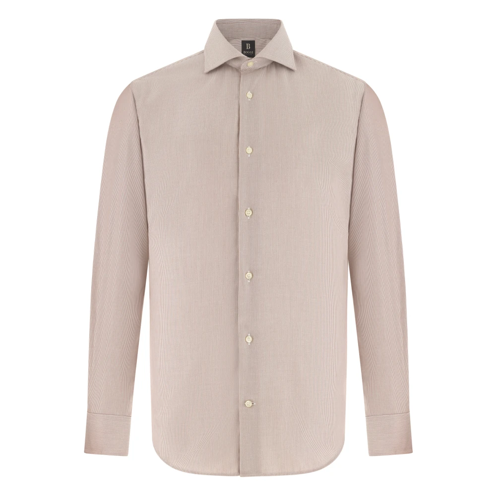 Boggi Milano Homme Marron Chemises, Brun, Taille: 4XL Chemise Infroissable Ultimate