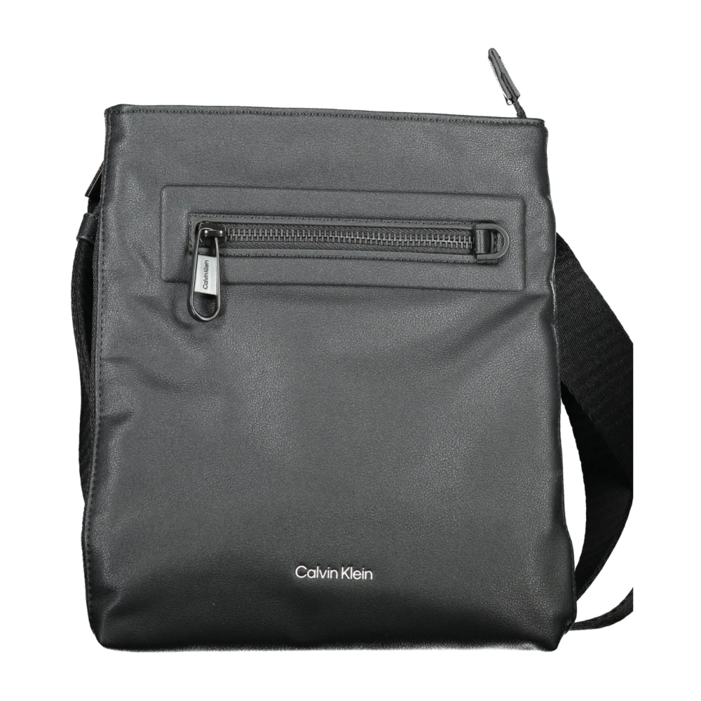 Calvin Klein Men's Black Cross Body Messenger, One Size, Shoulder Bag With Zip