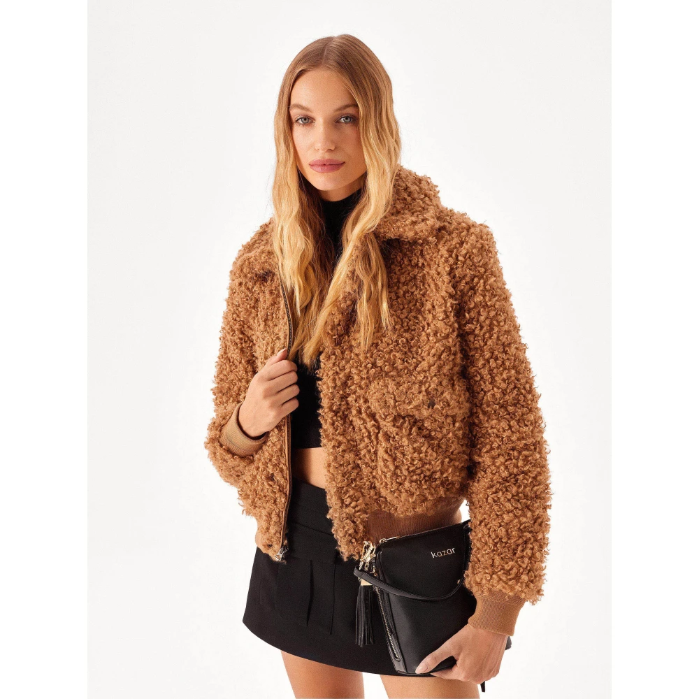 Kazar Zwarte leren dubbele schouder messenger tas Black Dames
