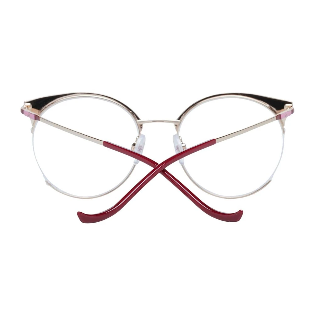 Ana Hickmann Rode Butterfly Half-Rim Optische Monturen Red Dames