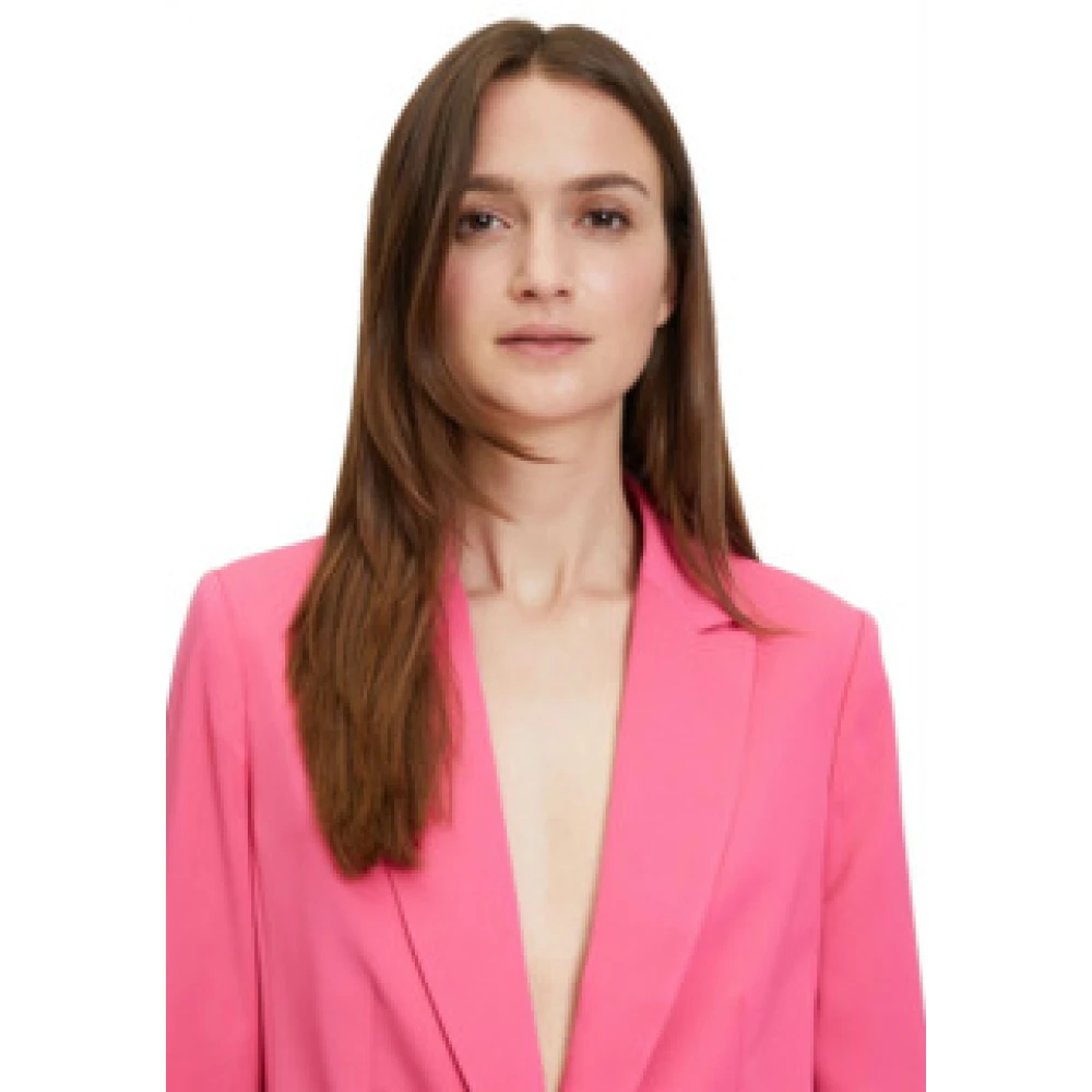 Betty & Co Blazer Lang Single-Breasted 1 1 Mouw 211_41843205_4198 Pink Dames