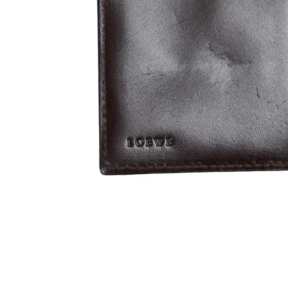 Loewe Pre-owned Canvas wallets Brown Dames