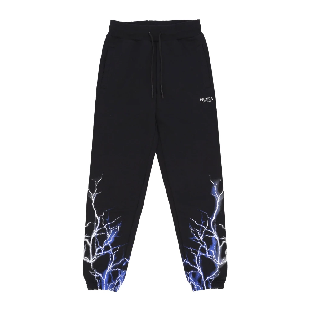Phobia Archive Mannelijk Zwart Broeken Heren, L, Katoen, Lightning Pant
