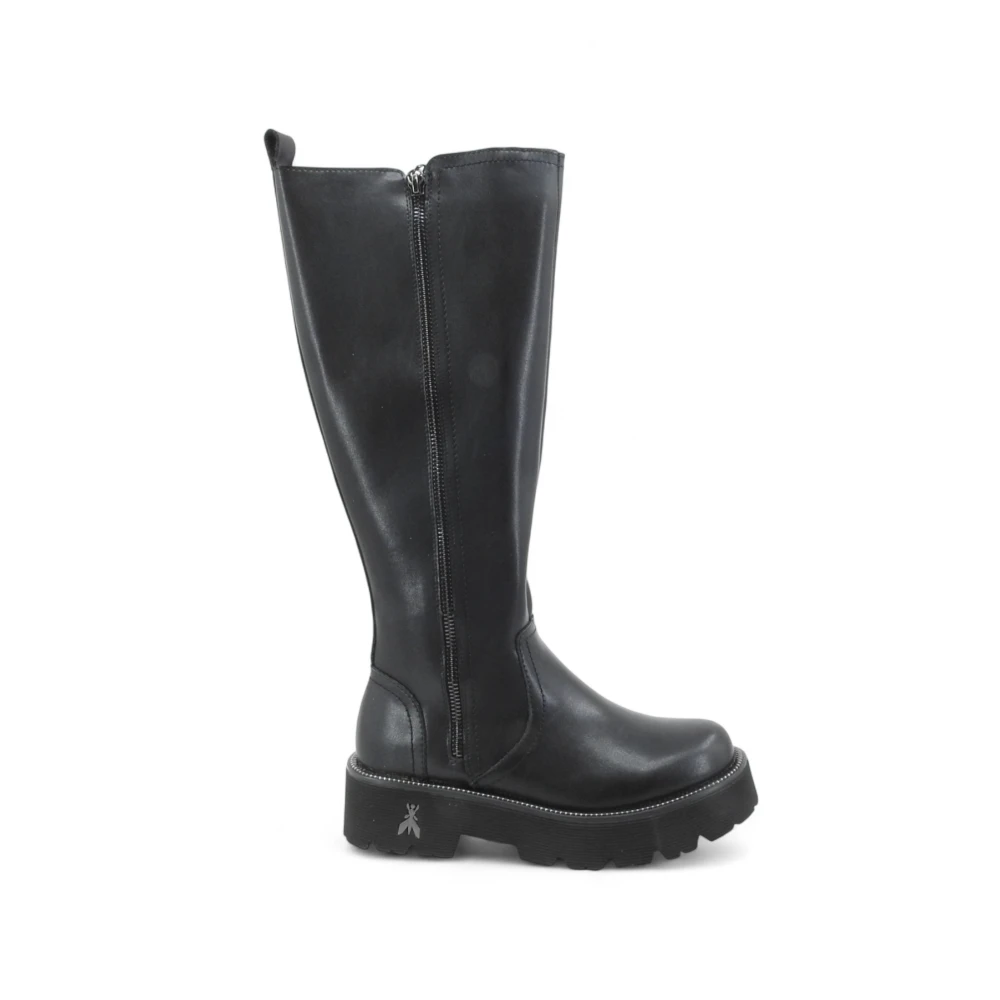 Patrizia Pepe Vrouw Zwart Schoenen Dames, 39 Eu, Leer, Overknee Laarzen