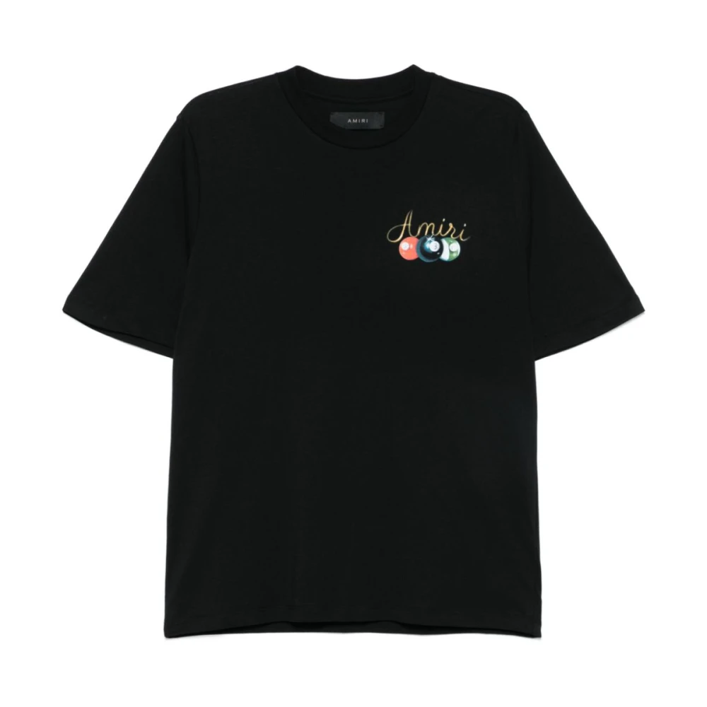 Amiri Graphic Print T-shirt van Jersey Katoen Black Heren