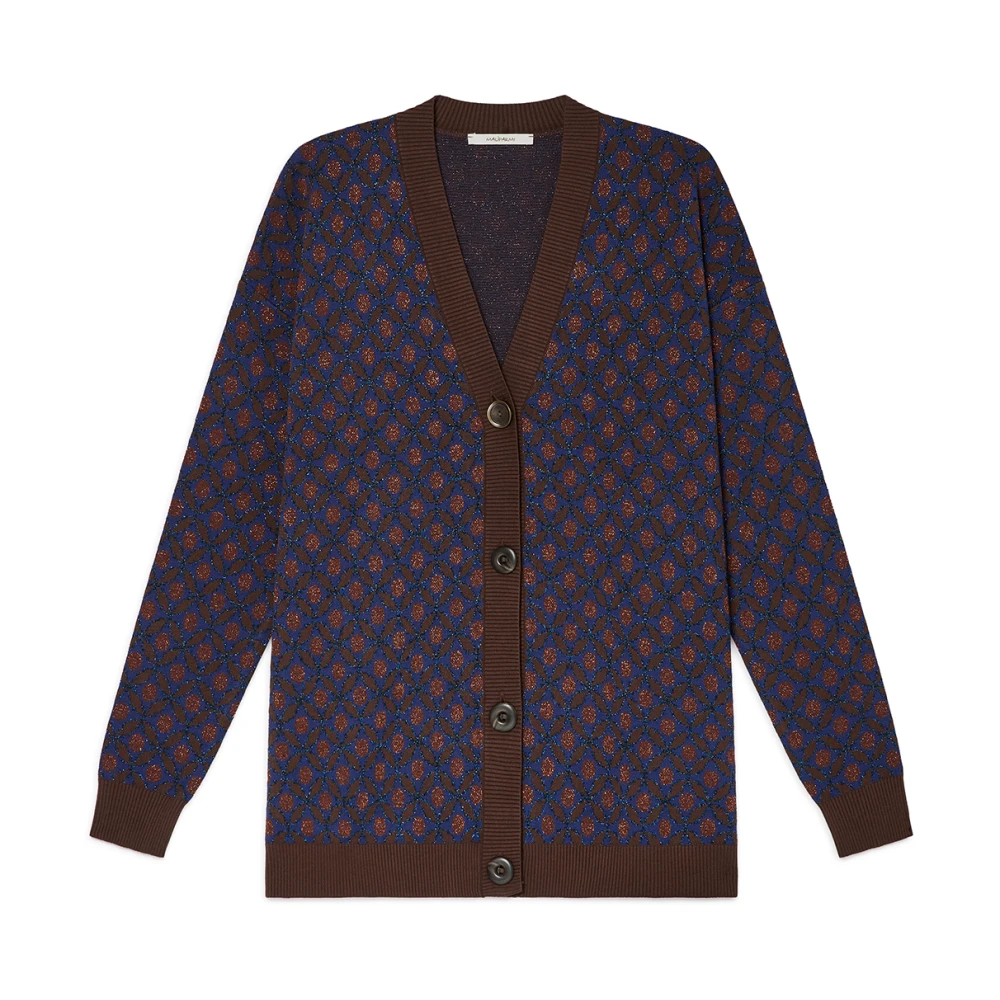 Maliparmi Lucky Pois Jacquard Vest Blue Dames