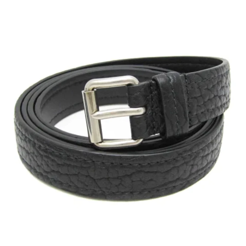 Prada Vintage Pre-owned Leather belts Black Heren