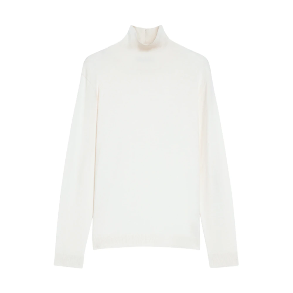 Max Mara Weekend Zijden en wollen coltrui White Dames