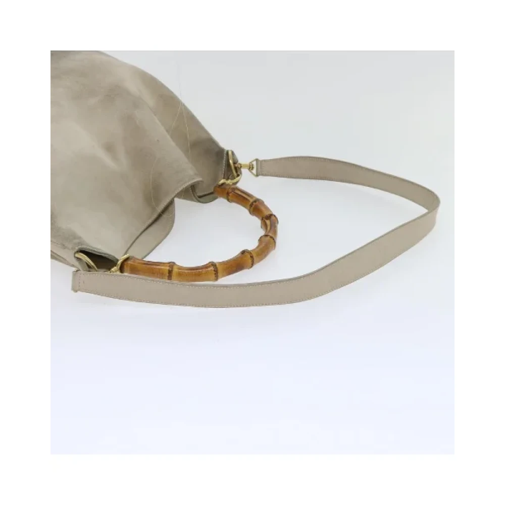Gucci Vintage Pre-owned Suede gucci-bags Beige Dames