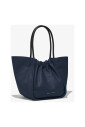 blue-ruched-tote-bag-magnetic-closure