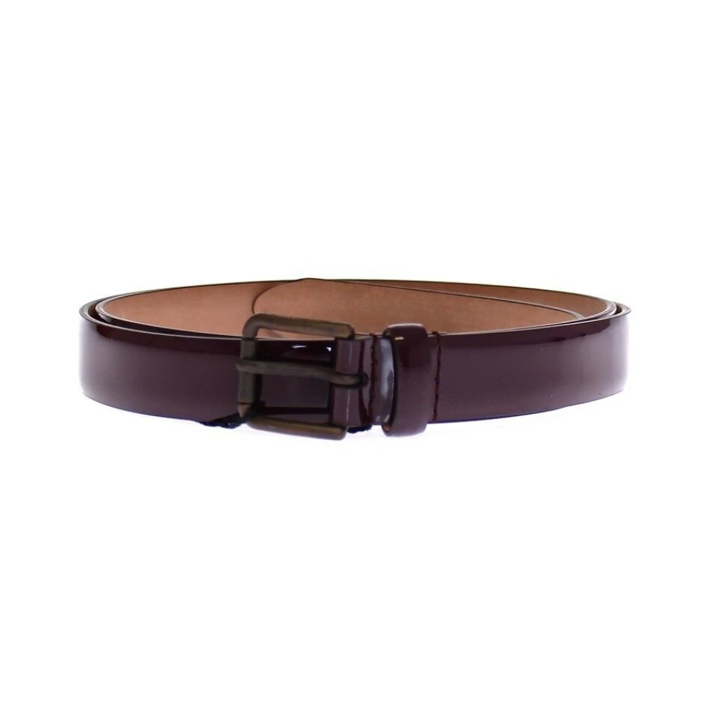 Dolce & Gabbana Women's Purple Luxury Leather Belt Authentic
