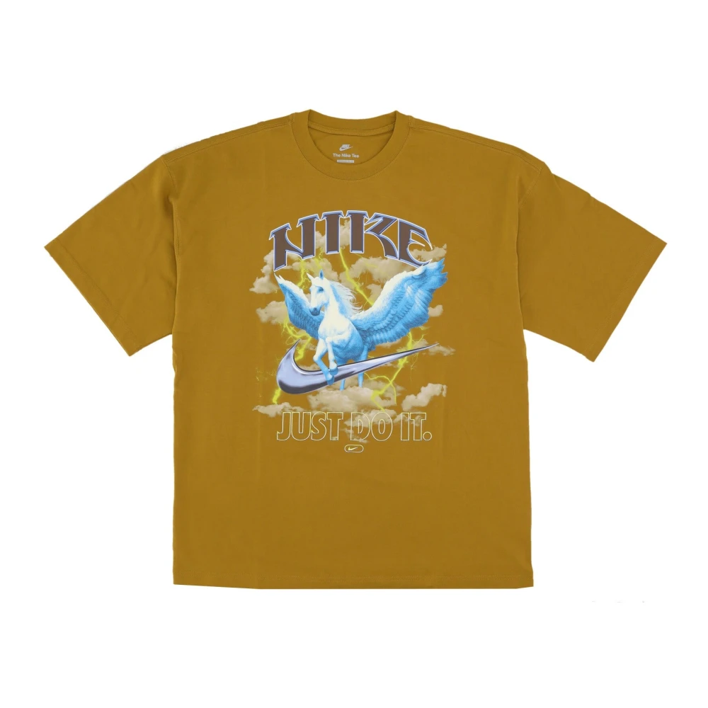 Nike Oversized Sportswear Tee Bronzine Brown Heren