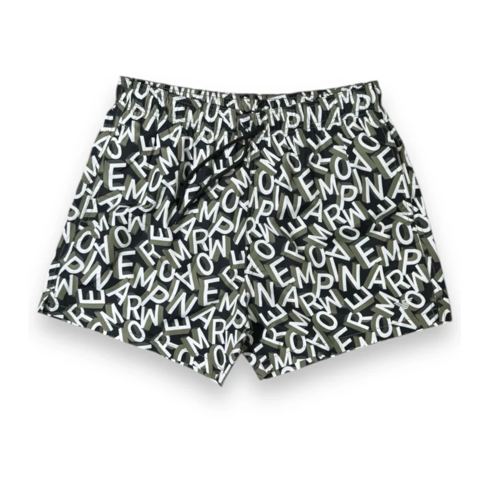 Emporio Armani Men's Black Stylish Beachwear For