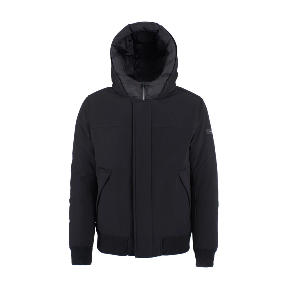 YES ZEE Zwarte Winterjas Black Heren