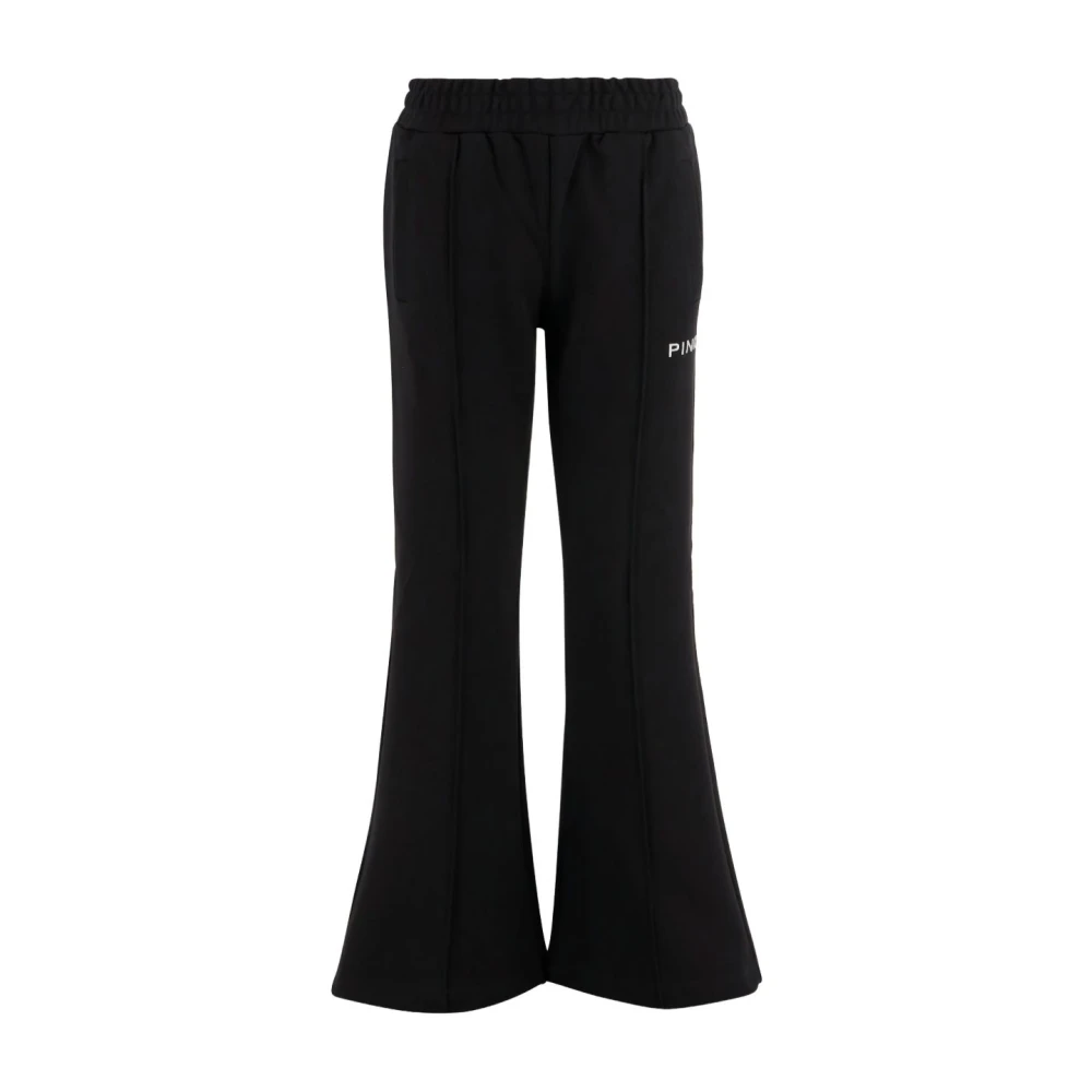 Pinko Women's Black Wide Trousers - Wide Trousers - M - Trousers