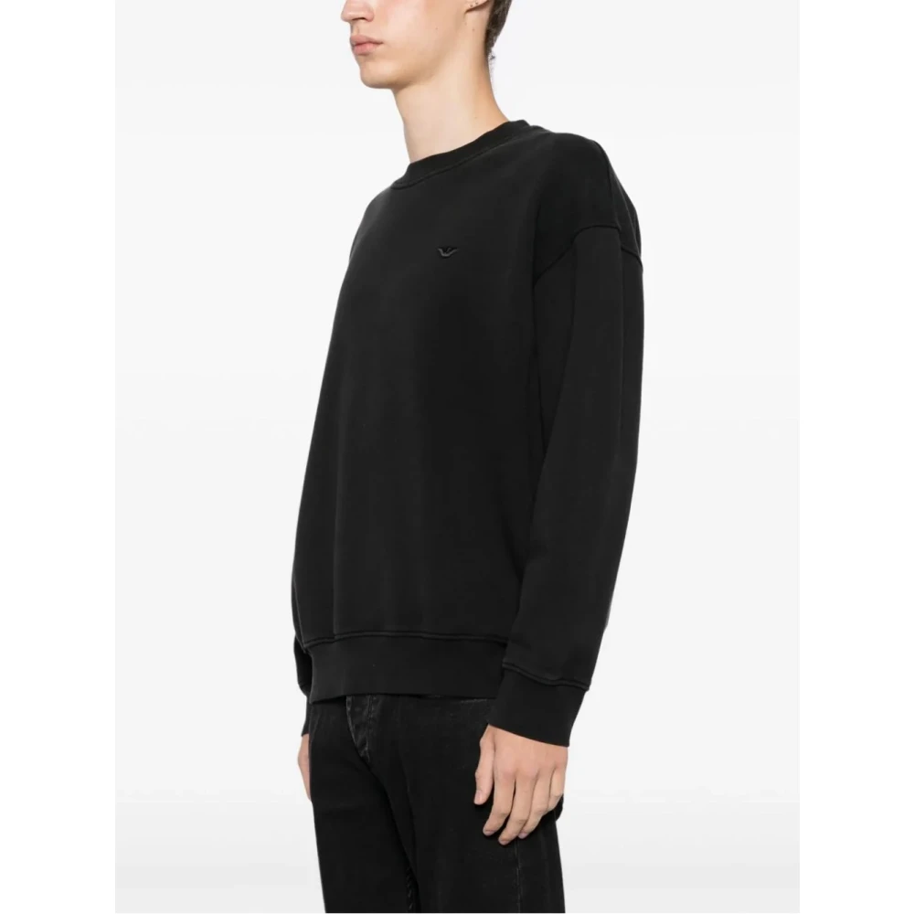 Emporio Armani Stijlvolle Sweatshirt in Zwart Aw24 Black Heren