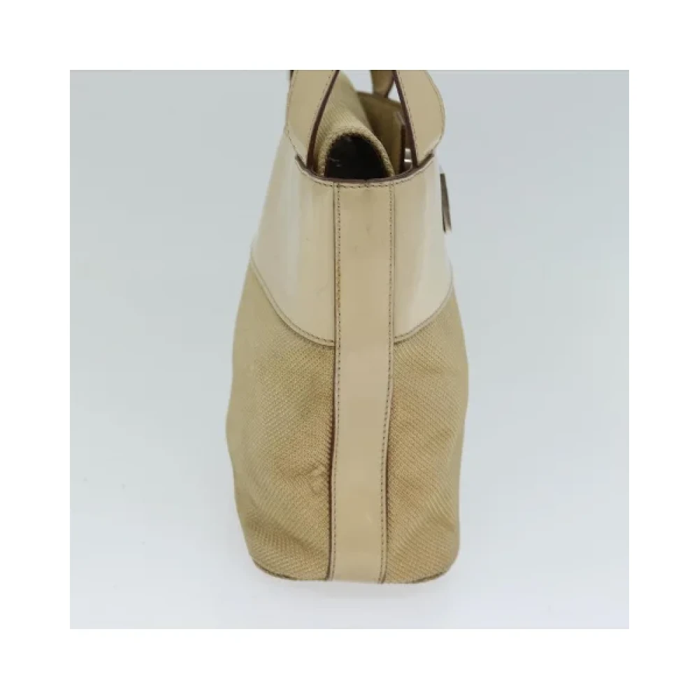 Celine Vintage Pre-owned Canvas handbags Beige Dames