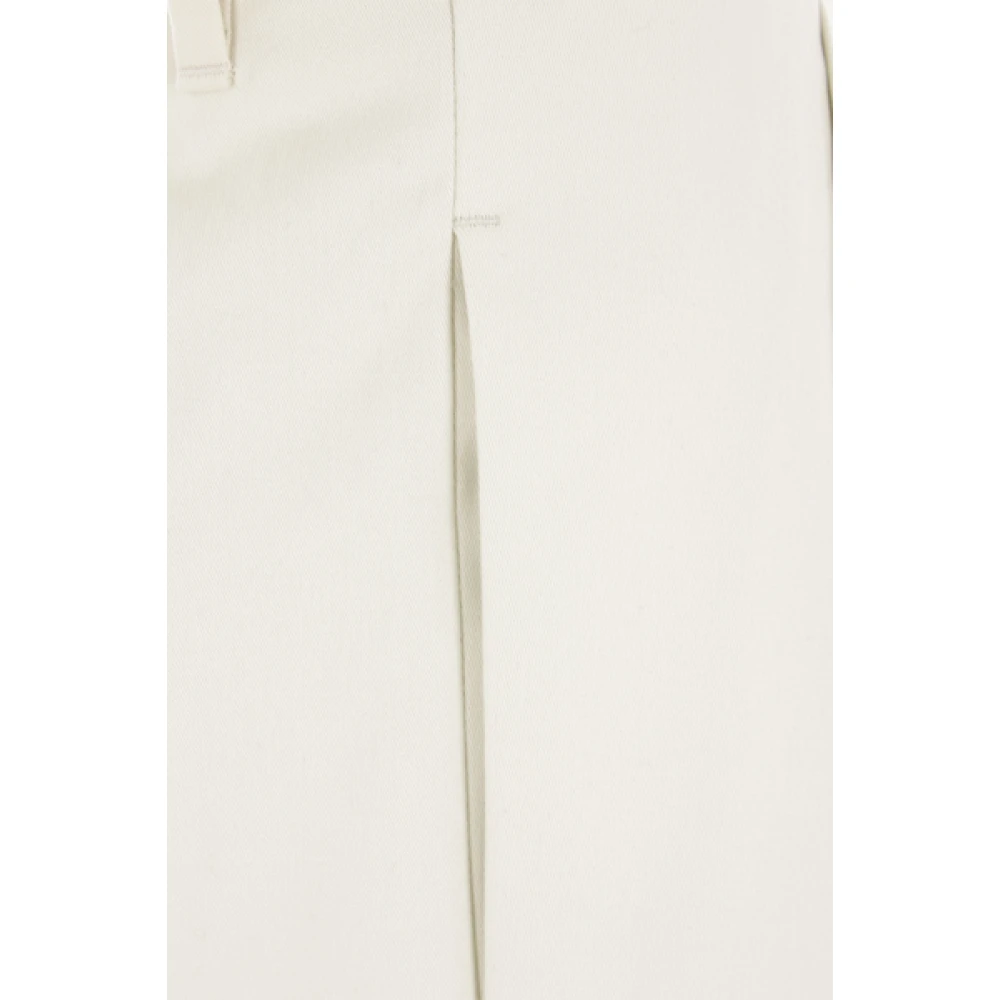 Lardini Crème Katoen Stretch Gabardine Broek Beige Heren