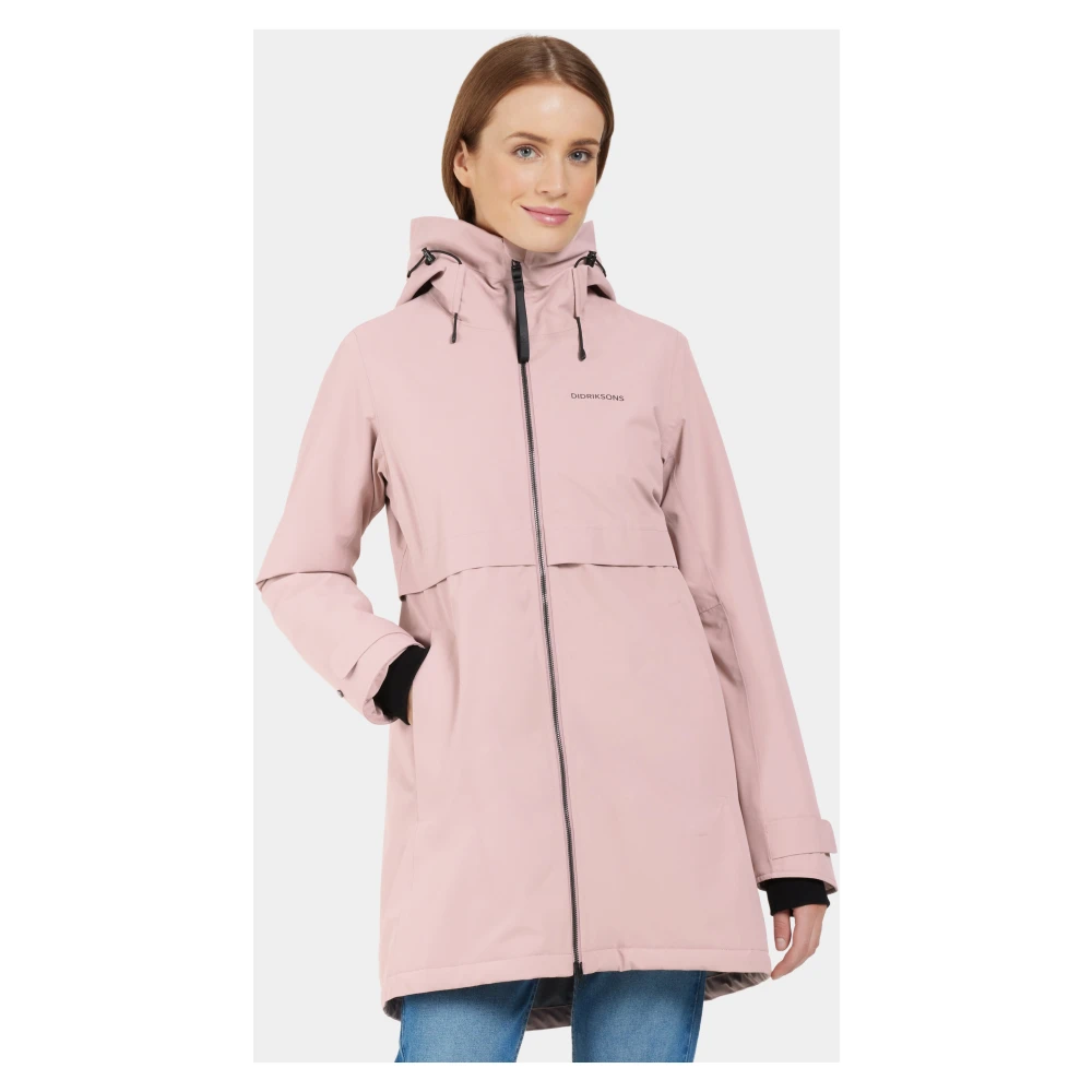 Didriksons Feminine Parka voor dagelijks gebruik Pink Dames