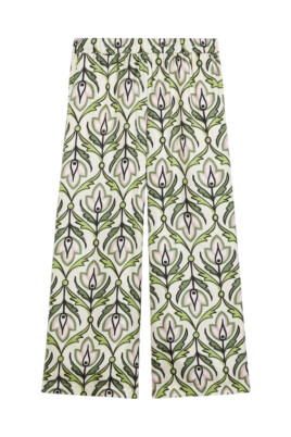 pantalon-en-soie-imprime-vert