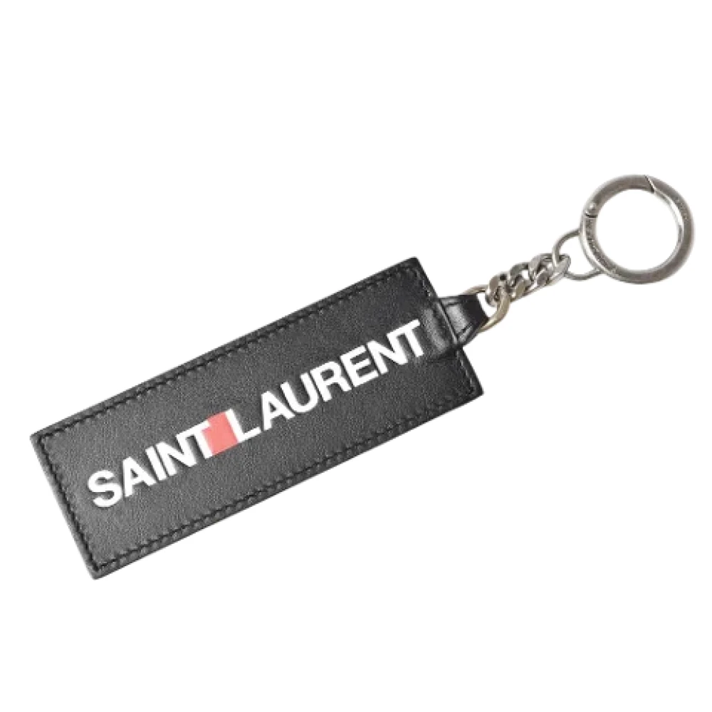 Yves Saint Laurent Vintage Pre-owned Leather key-holders Black Heren