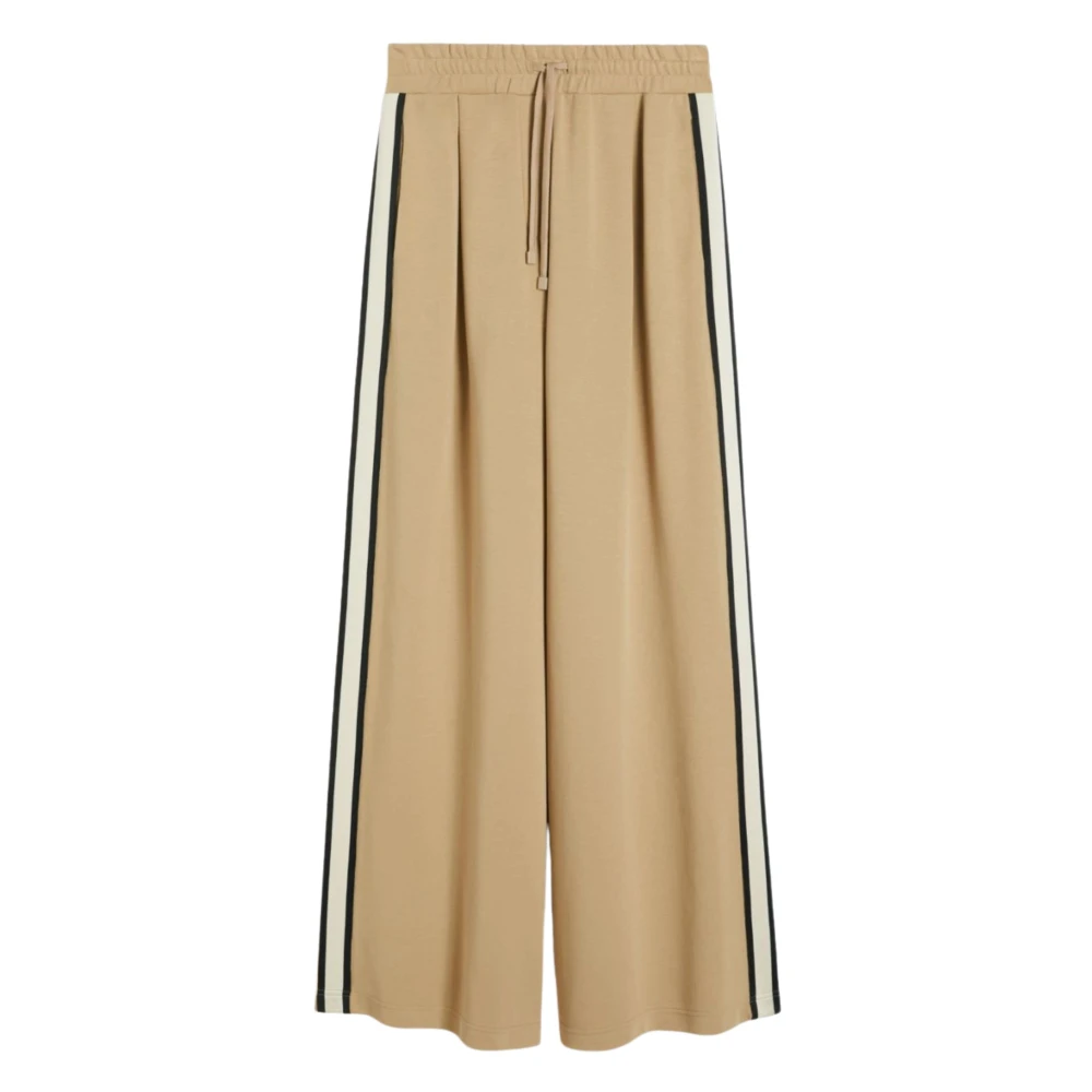 Weekend Max Mara Women's Brown Cotton Jersey Trousers