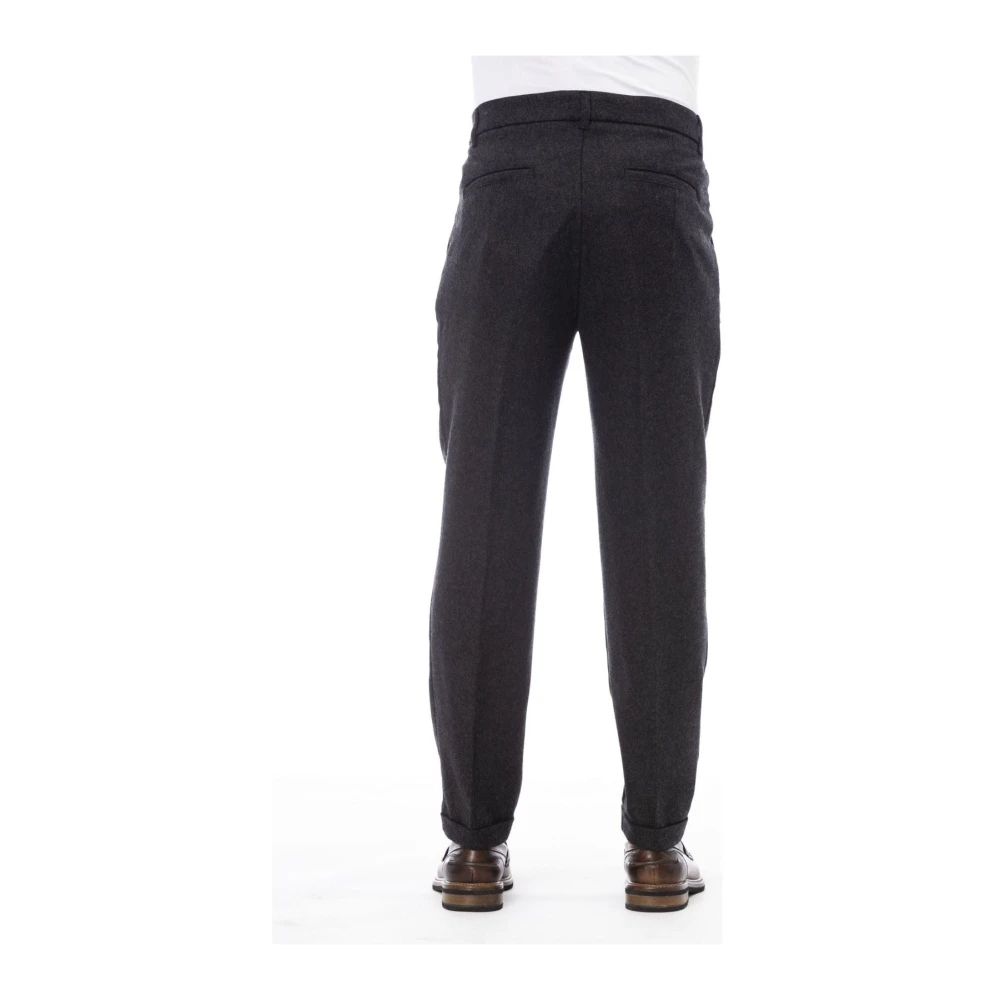 Alpha Studio Tijdloze Elegantie Broek Gray Heren