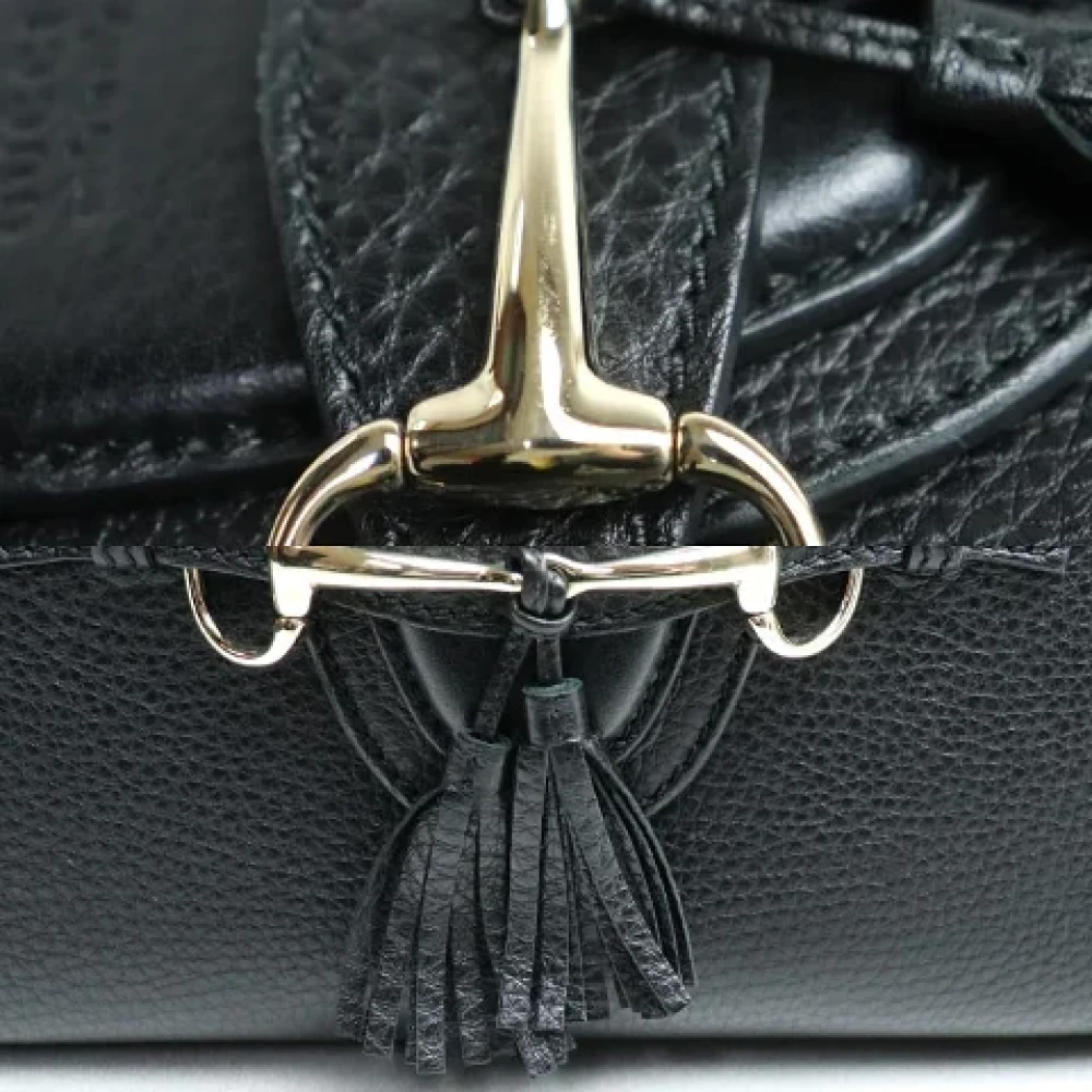 Gucci Vintage Pre-owned Leather gucci-bags Black Dames
