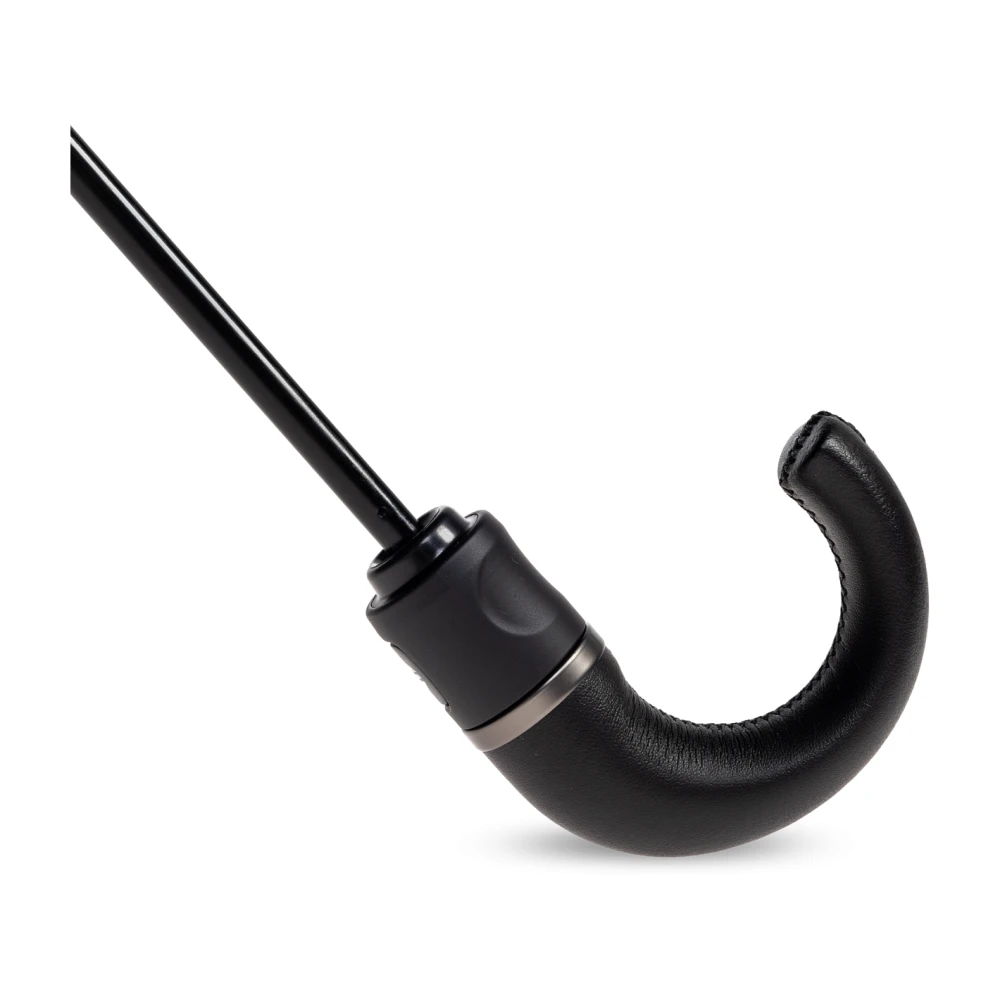 Moschino Opvouwbare paraplu met logo Black Unisex