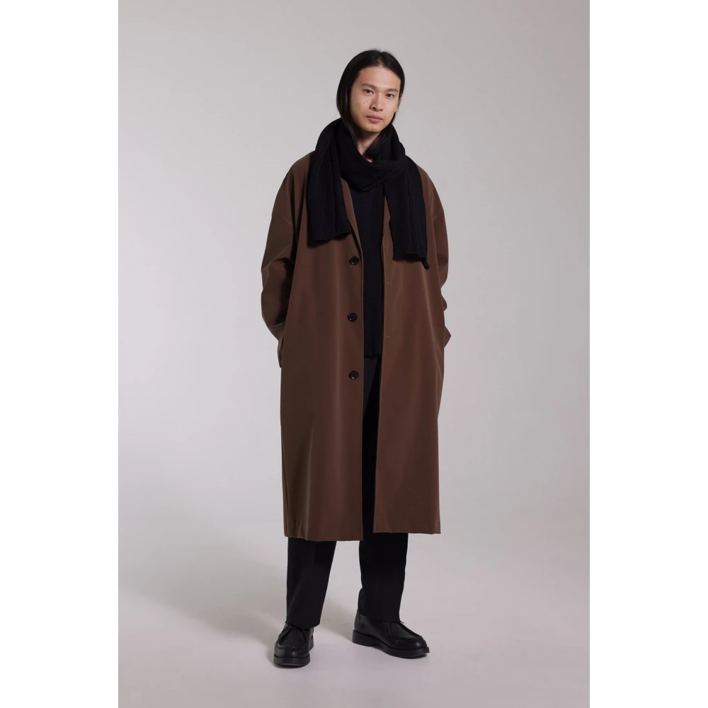 Stutterheim Mat Waterdichte Lange Regenjas Brown Heren