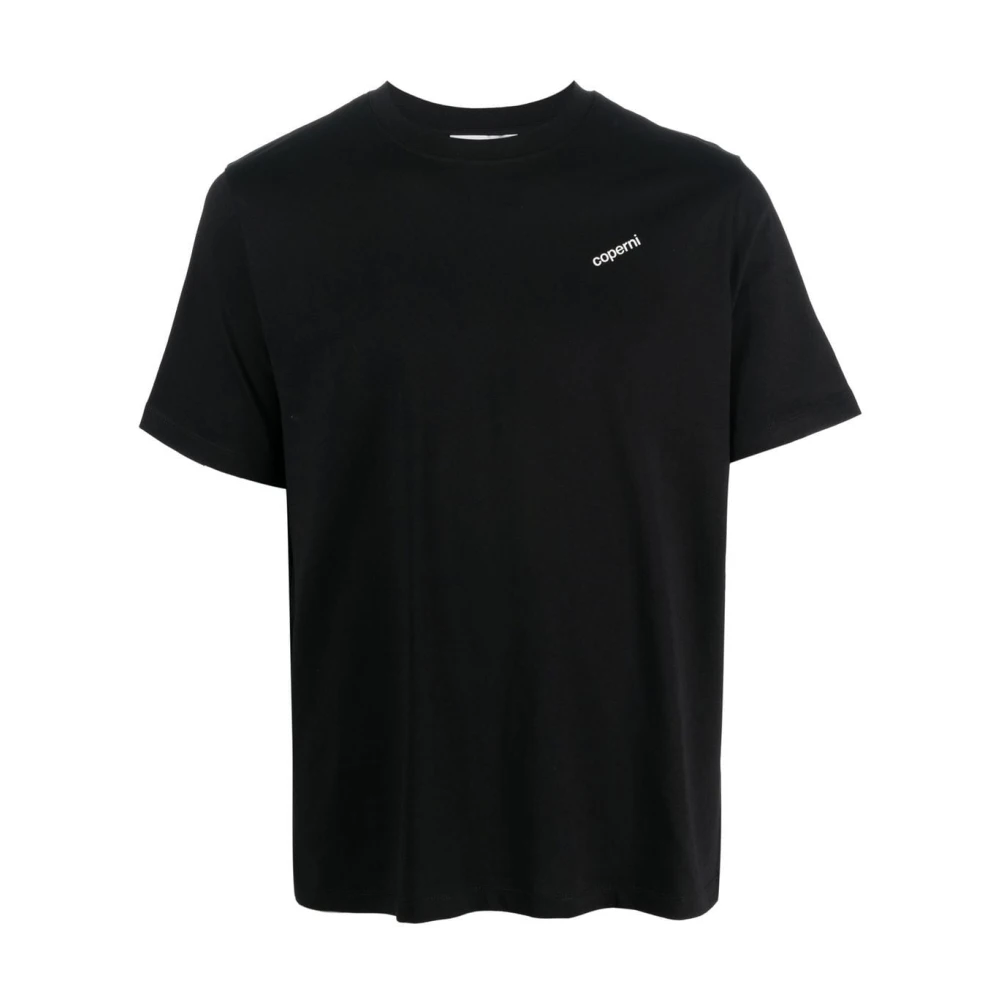 Coperni Women's Black Embroidered Logo T-Shirt - T-Shirts - Xs - Tops