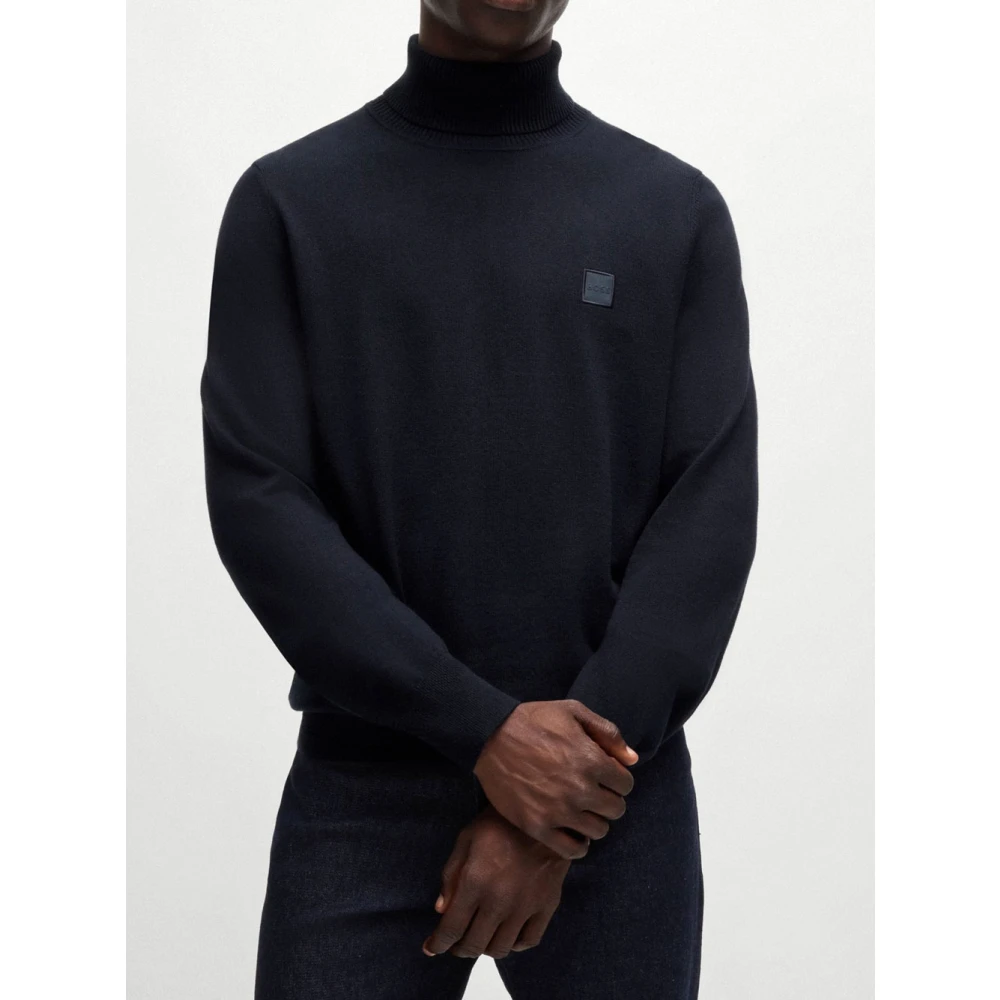 Hugo Boss Blauwe Coltrui van Kasjmier Blue Heren