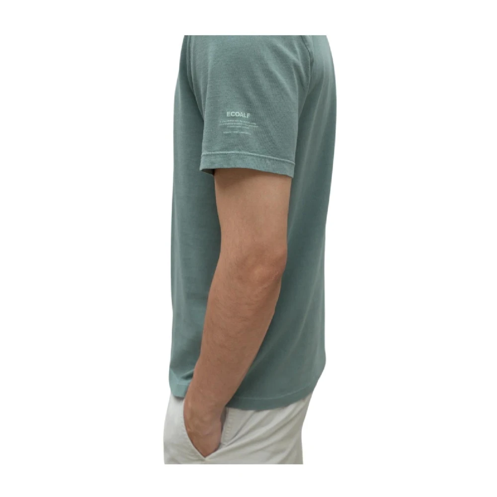 Ecoalf Basis T-shirt met korte mouwen Green Heren