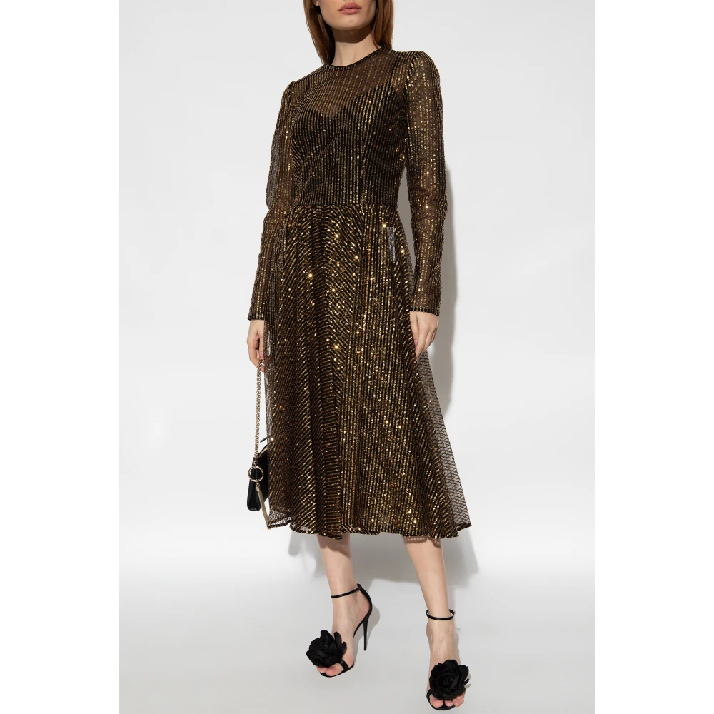 Dolce & Gabbana Paillettenjurk Yellow Dames